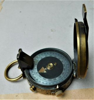 Casella Military Magnetic Marching Compass Vintage R M Tyler WW1 2