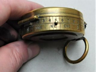 Casella Military Magnetic Marching Compass Vintage R M Tyler WW1 7