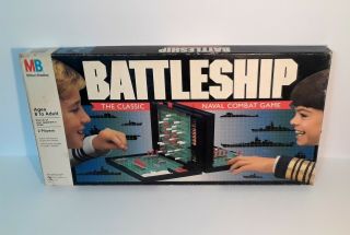 " Battleship " The Classic Naval Combat Game - Vintage Board Game 4730 1990