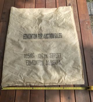 Vintage Edmonton Fur Sales Bag Trapping Newhouse Memorabilia