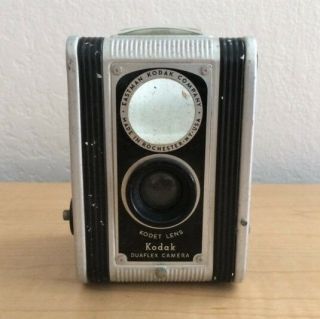Vintage Kodak Duaflex Kodak 620 Film Camera With Kodet Lens - Made In Usa