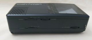 Vintage Sony Watchman Black & White Portable TV Model FD - 230 1993 5