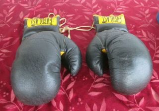 Vintage Pair Leather Everlast Boxing Gloves.  16 Oz