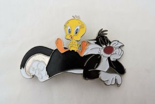 Vtg 1997 Warner Brothers Looney Tunes Sylvester & Tweety Girls Hair Clip