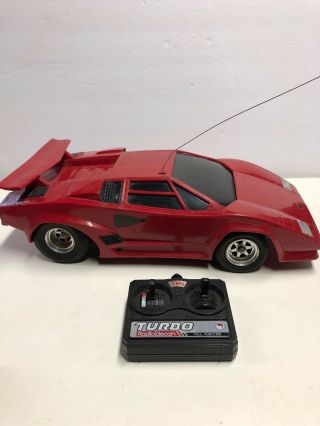 Vintage Shinsei Lamborghini Radio Control Rc Countach 5000s 1:12 Scale 1980s R5