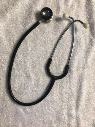 3m Littmann Classic Stethoscope Black Made In Usa Vintage 14 Inch