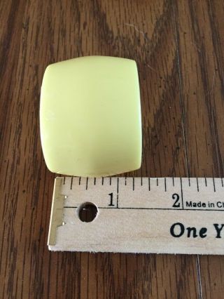 Vintage Yellow Napkin Ring Holders Set Of 8 Acrylic 1.  25” Long 4