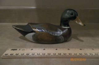 The Wooden Bird Factory Hand Carved Signed Mallard 82