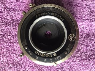 Graflex Carl Zeiss Jena Tessar 1:4.  5 13.  5cm (135mm) Lens Vintage 3