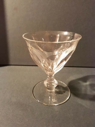 Moser Crystal Sherry Glasses (5),  Lady Hamilton,  3.  25 " H,  Vintage C.  1920s