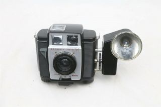 Vintage Kodak Brownie Twin 20 620 Film Camera W/ Supermite Flash Holder -