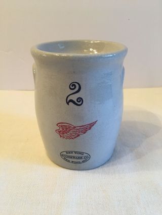 Red Wing Stoneware Crock Candle Warmer Tealight Vintage Oil Or Wax 4 1/2 "
