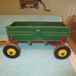 Vintage Peter - Mar Corn Wagon With A Hay Wagon Attachment