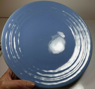 Vintage Bauer Pottery Ring Ware Delph Blue Dinner Plate California