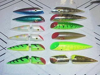 12 Vintage Luhr Jensen Jointed & J - Plug Salmon Trout Fishing Lures