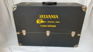 Sylvania Tv - Radio Serviceman Case And Vaccum Tubes