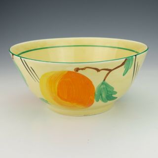 Vintage Newport Pottery - Dolly Cliff - Fruit Painted Bowl - Art Deco