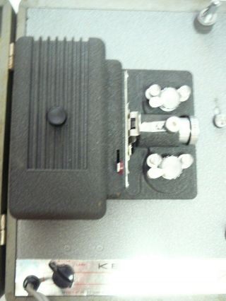 Vintage Keystone Sixty 8mm Projector w/ Carrying Case Case & Pickup Reel 5