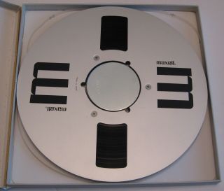 Maxell Udxl - 35 - 180b 10.  5 " Full Reel Of Tape On 1/4 " Nab Hub Metal Reel & Box Ex