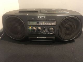 Vintage Sony Cfd - V30 Portable Cd Stereo Cassette Player/recorder