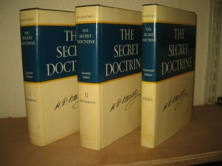 The Secret Doctrine: H.  P.  Blavatsky 3vols Hb Cosmogenesis & Anthropogenesis Index