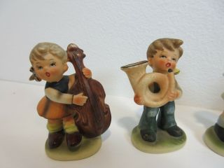 4 pc NAPCO SET Vintage Napcoware KIDS BAND Musical Children MUSIC C7654 Figurine 2
