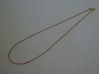 Vintage 9ct Gold Square Chain