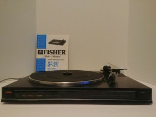 Vintage Fisher Turntable Mt - 871 Studio Standard Semi - Automatic Turntable