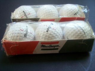 Vintage Jack Nicklaus Golden Bear Mcgregor Golf Balls 4 - Two 3 Packs