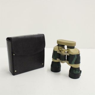 Vintage Russian Sotem Military Camo Styled Binoculars W/ Case 452