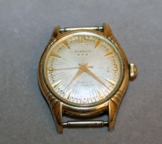 Vintage Benrus Sunburst 3 Star 25 Jewel Self Winding Automatic Watch
