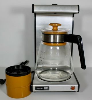 Vintage Philips 12 Cup Coffee Maker 1970 