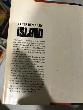 The Island by Peter Benchley,  First Edition,  1979 Doubleday HC. 4