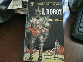 I,  Robot By Isaac Asimov (paperback,  1956) Signet First Printing S1282 Scifi