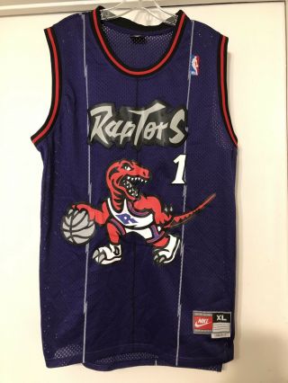 Vintage Toronto Raptors Tracy Mcgrady Jersey By Nike Size Xl