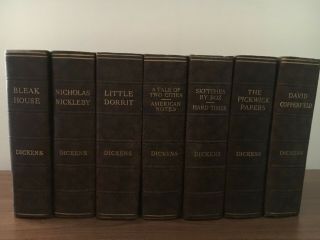 Charles Dickens Vintage 7 Books Set 1930s Odham Press Limited