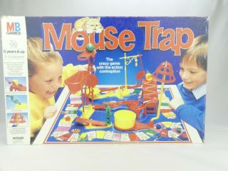 Vintage Milton Bradley Games 1993 Mouse Trap Board Game Big Box Version 4