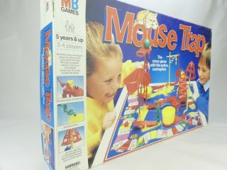Vintage Milton Bradley Games 1993 Mouse Trap Board Game Big Box Version 5
