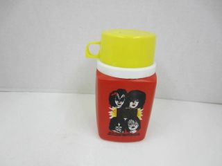 Vintage 1977 King Seeley Aucoin Kiss Plastic Thermos W/lid
