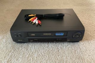 Samsung Vr8060 Stereo Vcr 4 Head Hi - Fi Stereo Vhs Player Video Cassette Recorder