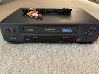 Samsung VR8060 Stereo VCR 4 Head Hi - Fi Stereo VHS Player Video Cassette Recorder 2