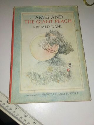 Vintage 1961 James And The Giant Peach By Roald Dahl W/ Dj Knopf