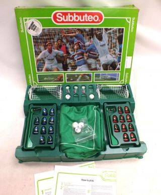 Vintage Subbuteo Table Soccer Football 60140 Set Extra Usa94 Balls Boxed - A23