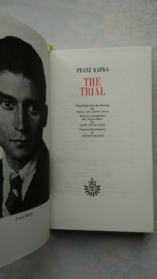 Franz Kafka The Trial Faux Leather C1981 Ills Pauline Ellison Int D Pryce - Jones