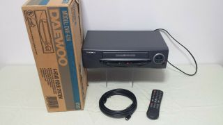 Daewoo Dvk - 47n,  4 - Head Vhs Vcr Video Cassette Player,  Remote Pristine