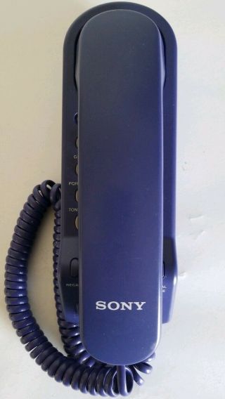 Rare Vintage Sony It - B3 Purple Phone Corded Wall Mountable Telephone