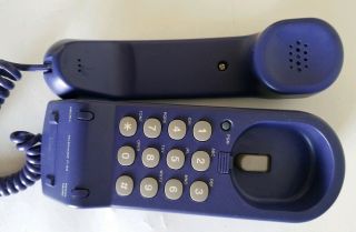RARE VINTAGE SONY IT - B3 PURPLE PHONE CORDED WALL MOUNTABLE TELEPHONE 2