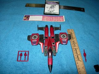 Vintage 1985 G1 Transformers Thrust Evil Decepticon Jet Seeker