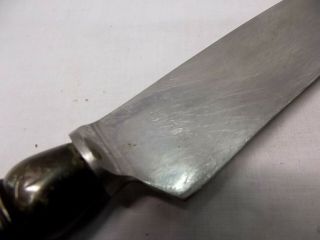 Vtg Lamson Stag Antler Handle Meat Carving Set Knife Fork Sterling Silver 2
