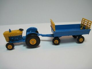 Vintage Lesney Matchbox No.  39 Ford Tractor And No.  40 Hay Tractor